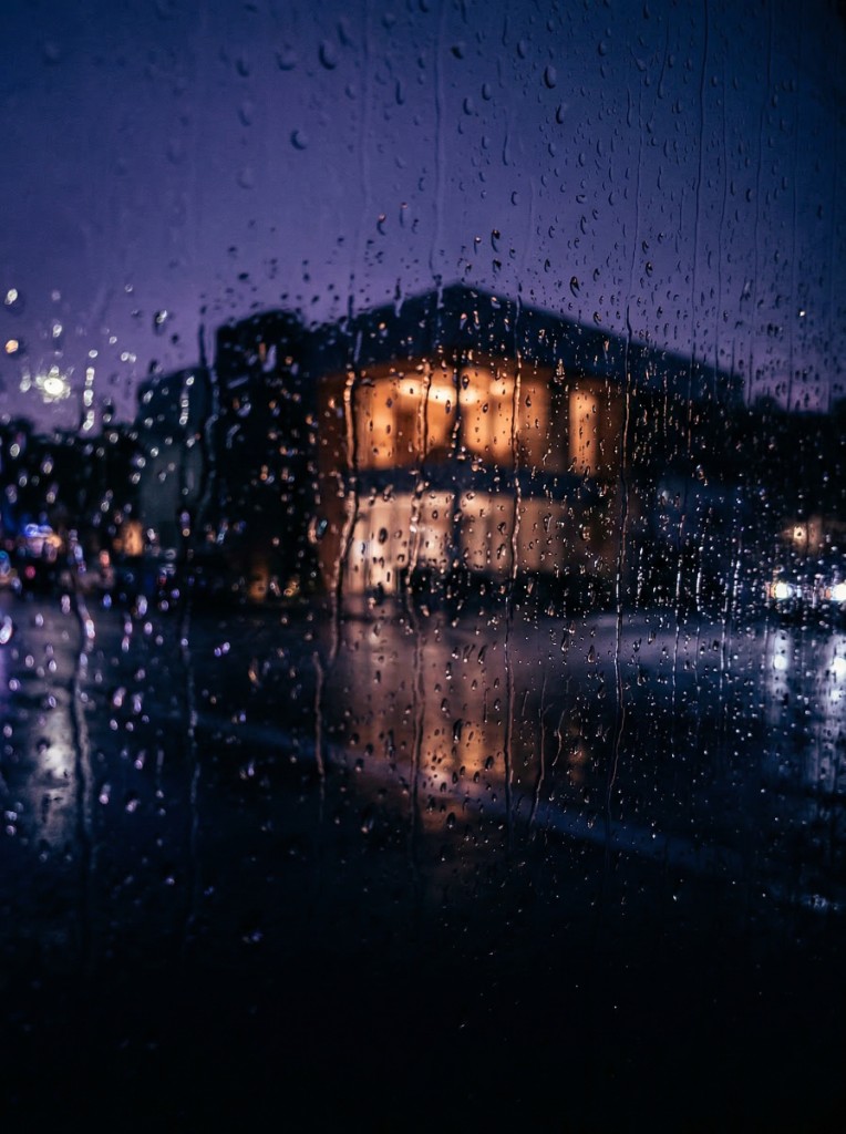 Miami, FL rainy night