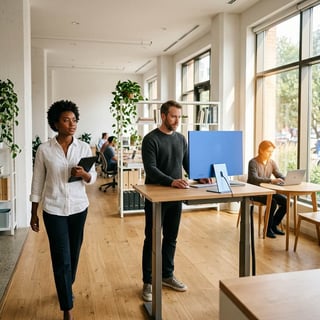 Cornflower team collaborating in a modern office
